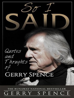 cover image of So I Said